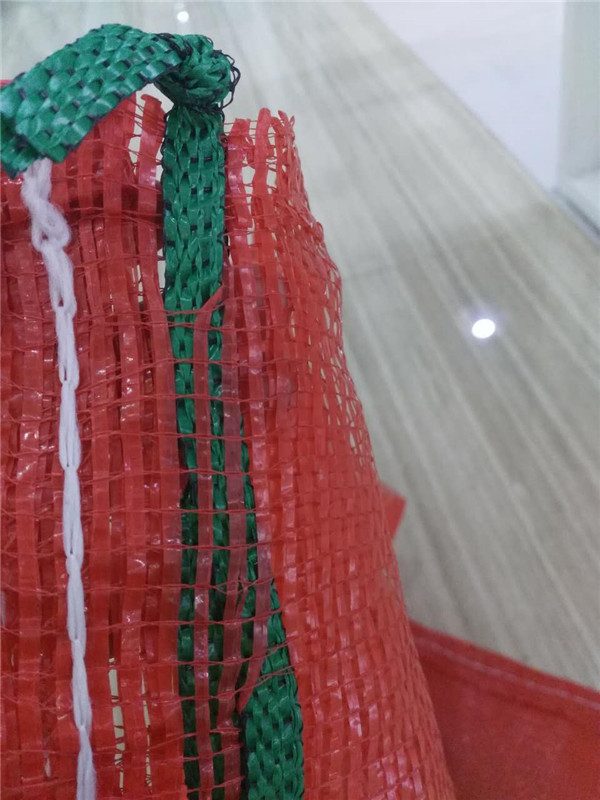 Virgin HDPE Red Plastic Mesh Net Bag For Potato