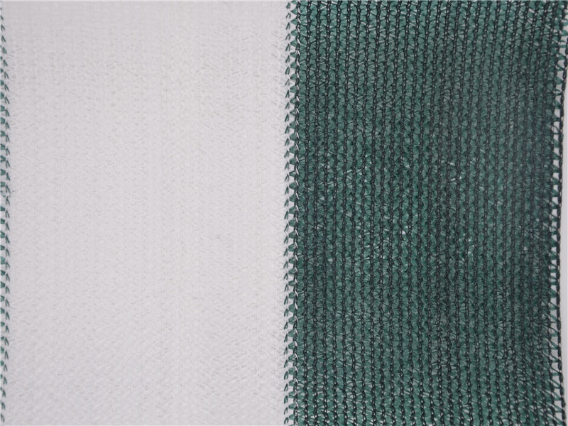 100 gsm white/dark green/black mono tape shade net