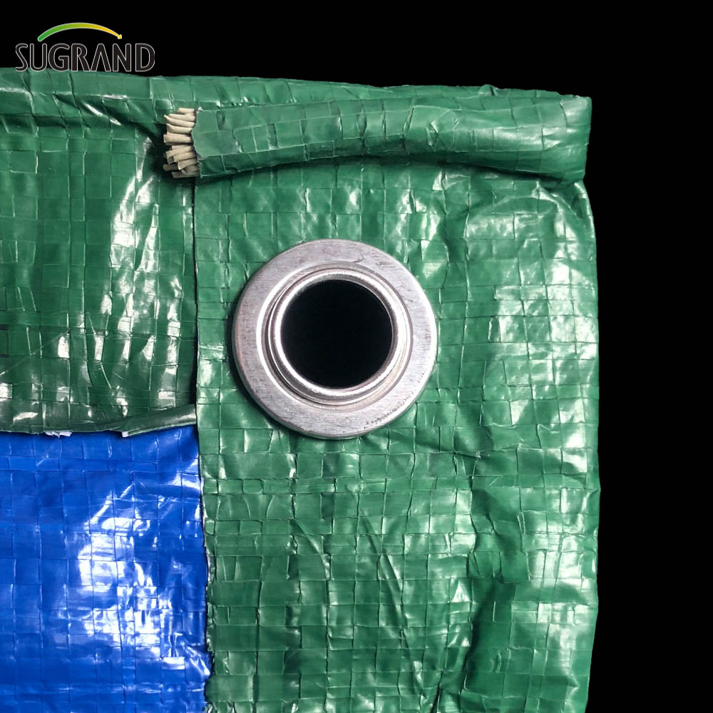 Plastic Canvas Waterproof PE Blue-green Tarpaulin for Agriculture