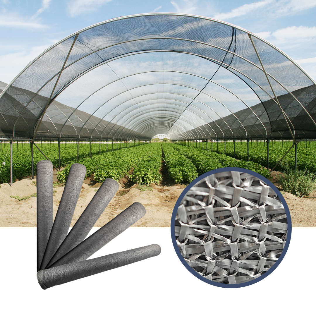 Chinese Factory HDPE Tape Shade Net for Greenhouse Vegetable 