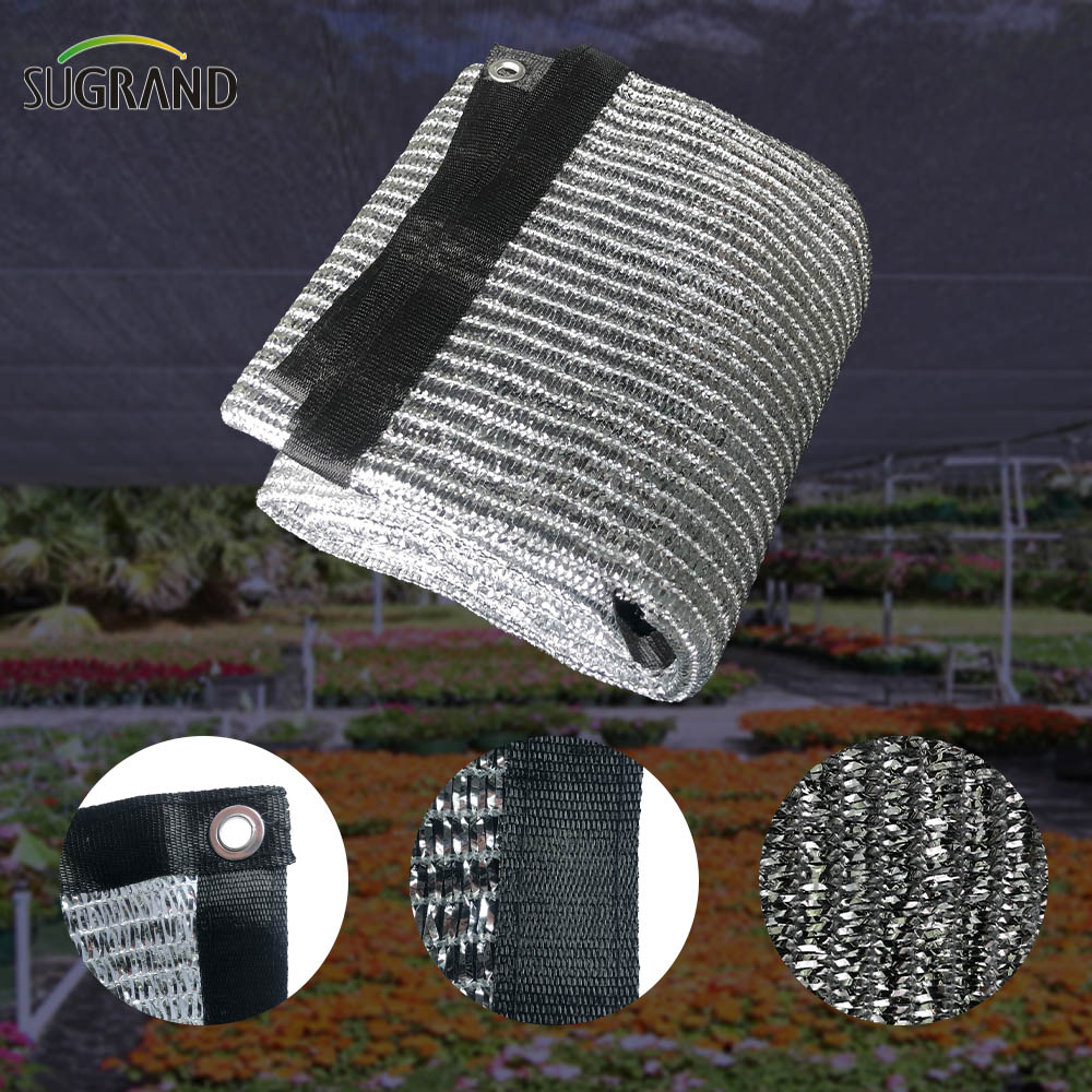 HDPE Shading Silver Aluminum Foil Shade Net For Flower Planting