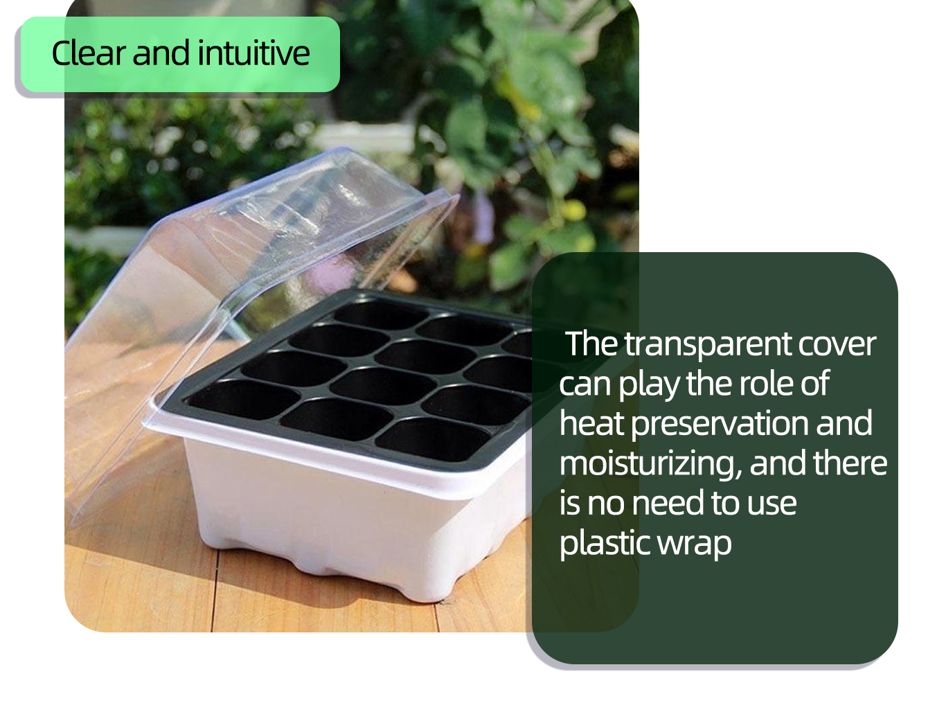 PVC Nursery Pot 200 Holes Seedling Starter Trays