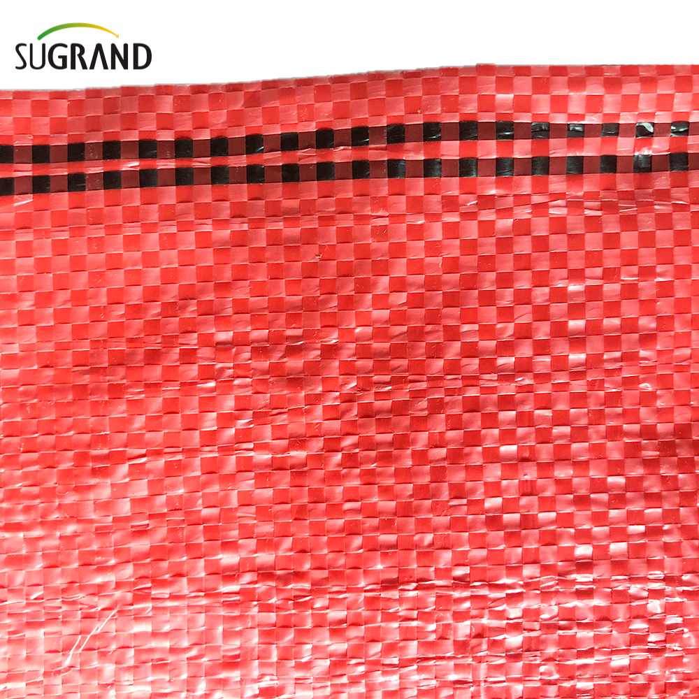 Virgin HDPE Red Plastic Mesh Net Bag For Potato